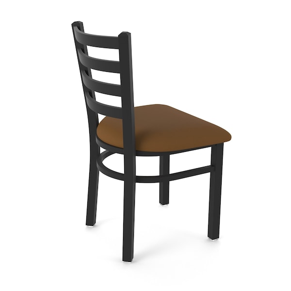 Holland Bar Stool Co 400 Jackie 18" Chair with Black Wrinkle Finish and Canter Thatch Seat - 40018BW001