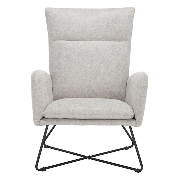 Safavieh Coleman Arm Chair, Light Grey & Black - ACH5106A