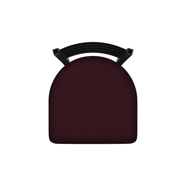 Holland Bar Stool Co 400 Jackie 18" Chair with Black Wrinkle Finish and Canter Bordeaux Seat - 40018BW005