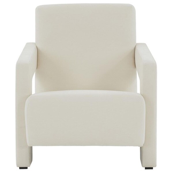 Safavieh Taylor Modern Velvet Accent Chair, Ivory - SFV5046A