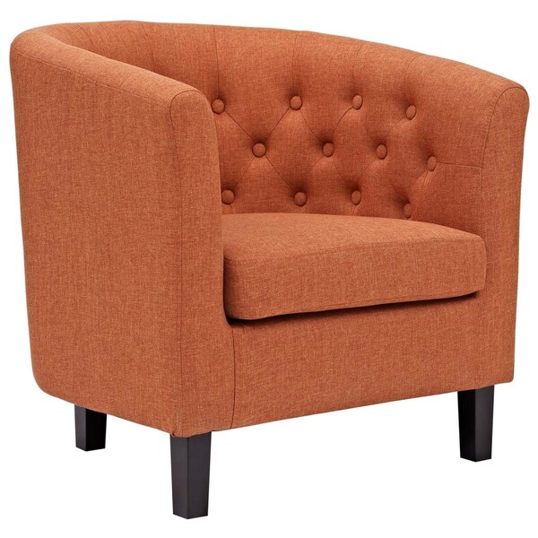 Modway Furniture Modway  29.5 H x 28.5 W x 30.5 L in. Prospect Upholstered Armchair, Orange - EEI-2551-ORA