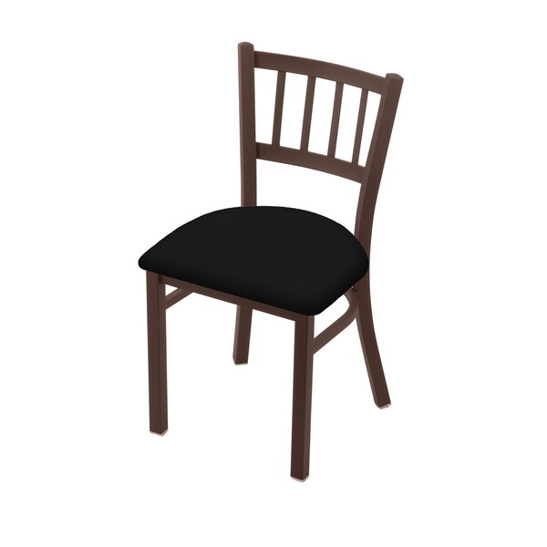 Holland Bar Stool Co 610 Contessa 18" Chair with Bronze Finish and Black Vinyl Seat - 61018BZBLKVINYL