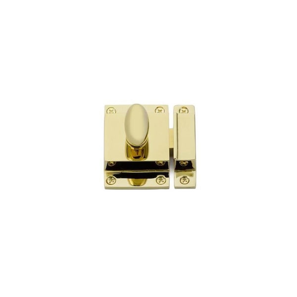 Patioplus 2.25 x 2 in. Cabinet Latch, Polished Brass - PA3239590