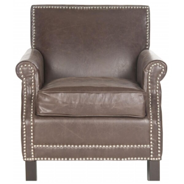 Safavieh Easton Club Accent Chair- Antique Brown - 31.7 x 33.1 x 28.3 in. - MCR4572E