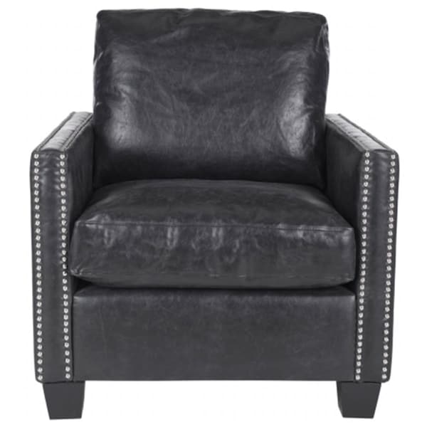 Safavieh Horace Club Accent Chair- Antique Black - 32.3 x 32.3 x 29.5 in. - MCR4736A