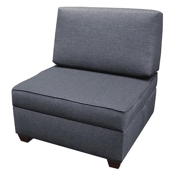 Duobed Duobed Sit and Store Chair 36", Blue Performance Fabric - IMFCH-DM