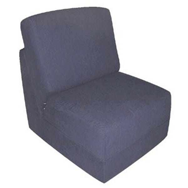 Fun Furnishings Navy Micro Suede Teen Chair - 50234