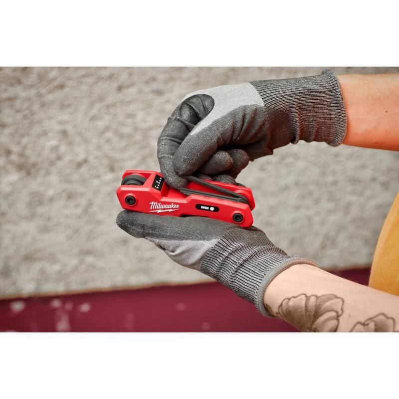 Milwaukee Folding Metric Hex Key Set (8-Piece) with Precision Screwdriver Set - 48-22-2182-48-22-2612