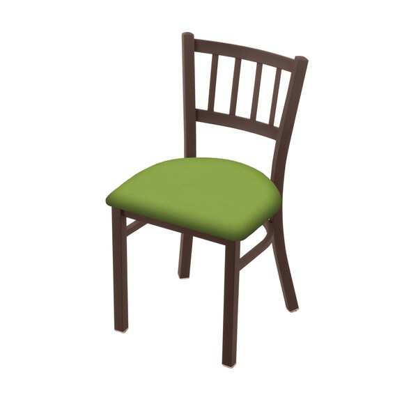 Holland Bar Stool Co 610 Contessa 18" Chair with Bronze Finish and Canter Kiwi Green Seat - 61018BZ009
