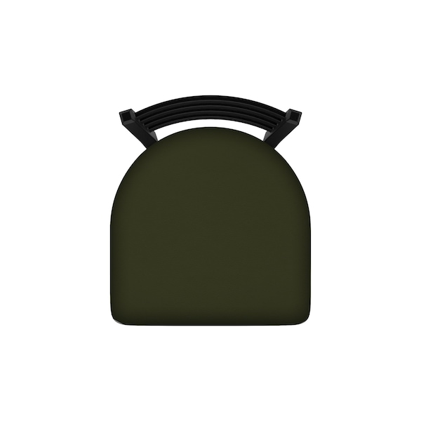 Holland Bar Stool Co 400 Jackie 18" Chair with Black Wrinkle Finish and Canter Pine Seat - 40018BW010