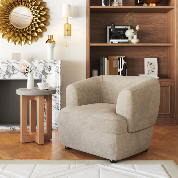 Zuo Modern Bekker Accent Chair Golden Beige - 110007