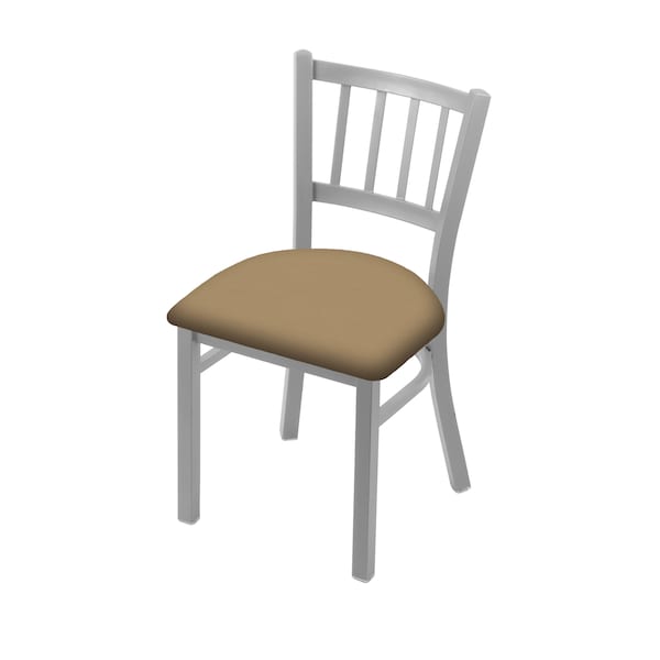 Holland Bar Stool Co 610 Contessa 18" Chair with Anodized Nickel Finish and Canter Sand Seat - 61018AN013