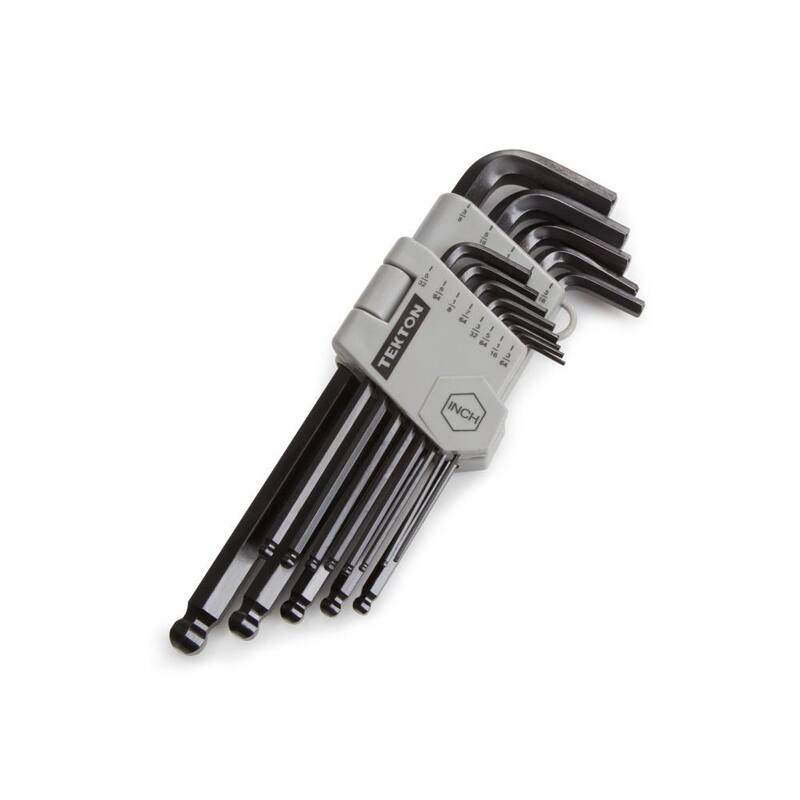 TEKTON 3/64-3/8 in. Long Arm Ball End Hex Key Wrench Set (13-Piece) - 25262