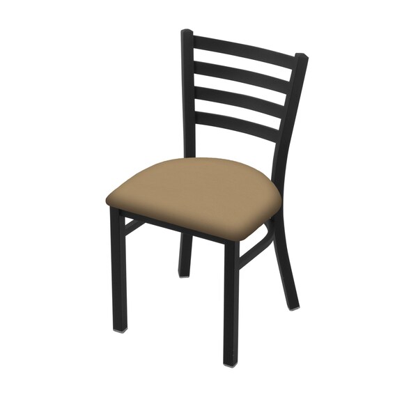 Holland Bar Stool Co 400 Jackie 18" Chair with Black Wrinkle Finish and Canter Sand Seat - 40018BW013