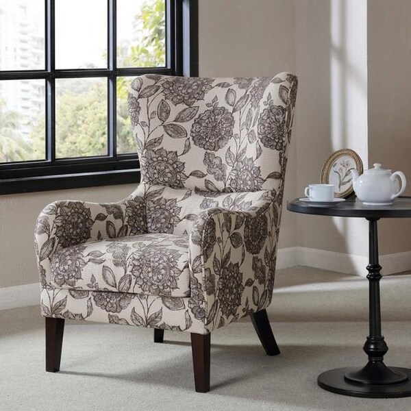 Madison Park Madison Park FPF18-0428 Arianna Swoop Wing Chair; Multi - FPF18-0428