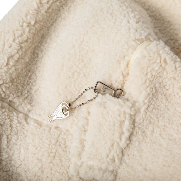 Flash Furniture Duncan Large Natural Faux Sherpa Refillable Bean Bag Chair for Kids and Teens - DG-BEAN-LARGE-SHERPA-NAT-GG