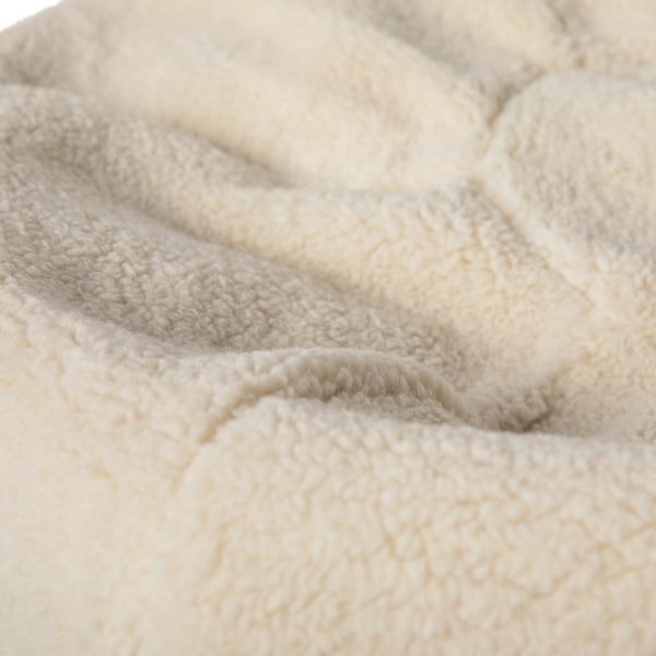 Flash Furniture Duncan Large Natural Faux Sherpa Refillable Bean Bag Chair for Kids and Teens - DG-BEAN-LARGE-SHERPA-NAT-GG