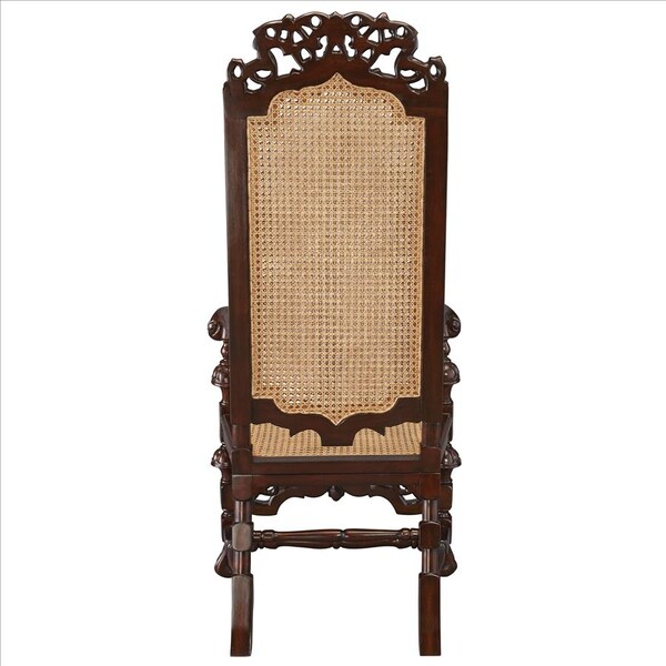 Design Toscano William and Mary Mahogany Armchair - AF1554