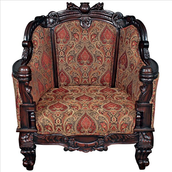 Design Toscano Gentlemen's Drawing Room Armchair - AF51854