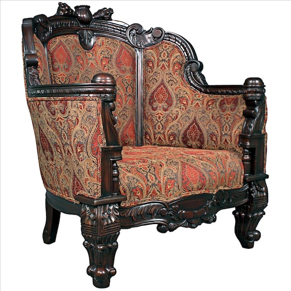 Design Toscano Gentlemen's Drawing Room Armchair - AF51854