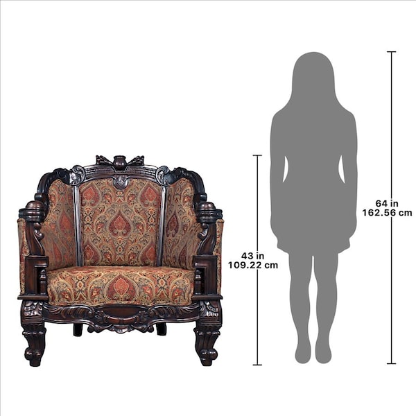 Design Toscano Gentlemen's Drawing Room Armchair - AF51854