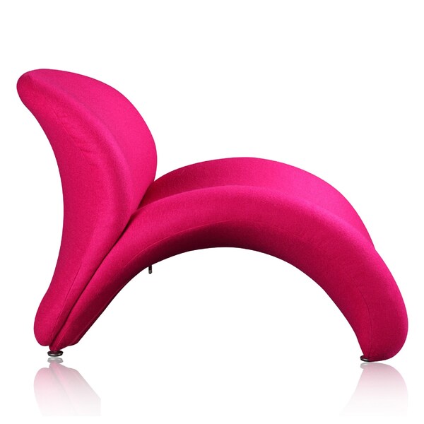 Manhattan Comfort Rosebud Multi Colored Accent Chair -Set of 3 in Red, Fuchsia Pink, and Yellow - 3-AC0013