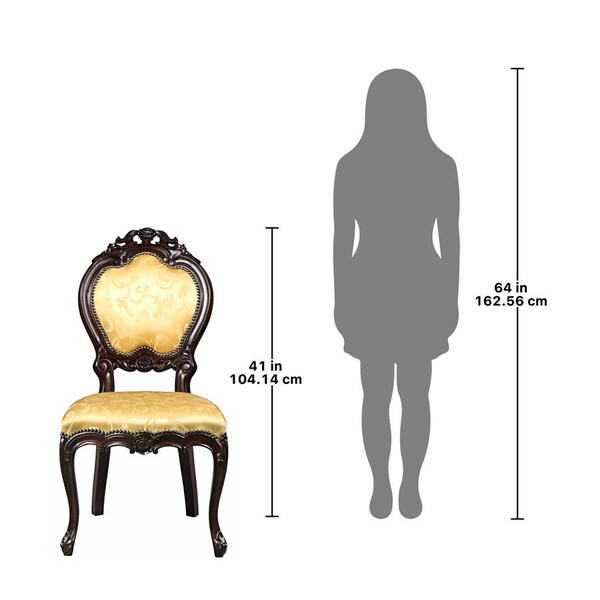 Design Toscano Lady Ambrose Shield Back Accent Chair, PK 2 - AF951247