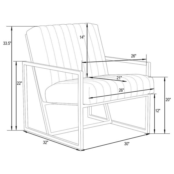 Leisuremod Montgomery Velvet Pinstripe Design Accent Armchair with Gold Frame, Purple - MA28PR