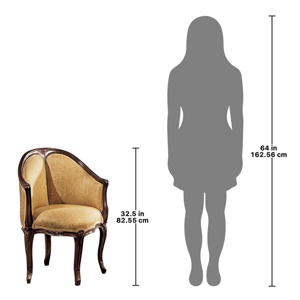 Design Toscano Louis XV Fauteuil de Bureau Chair - AF1557