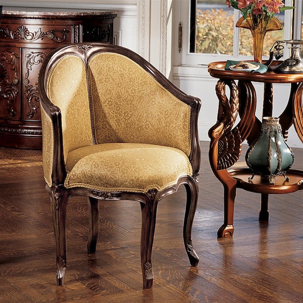 Design Toscano Louis XV Fauteuil de Bureau Chair - AF1557