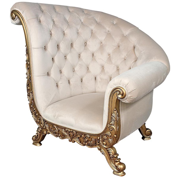 Design Toscano Lombard Art Deco Winged Sofa Chair - AF51652