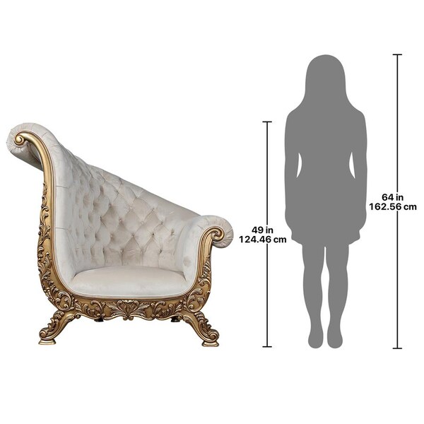 Design Toscano Lombard Art Deco Winged Sofa Chair - AF51652