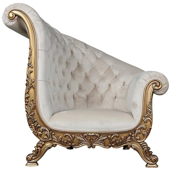 Design Toscano Lombard Art Deco Winged Sofa Chair - AF51652