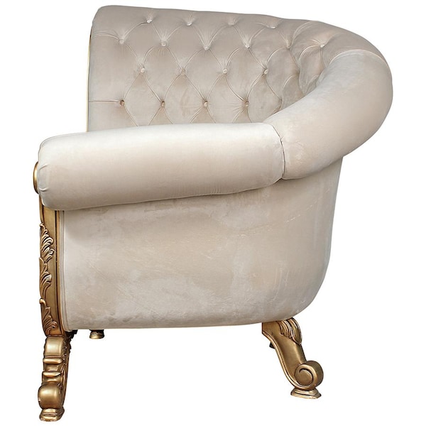 Design Toscano Lombard Art Deco Winged Sofa Chair - AF51652