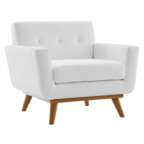 Modway Furniture Engage Upholstered Fabric Armchair, White - 32.5 x 39.5 x 33 in. - EEI-1178-WHI