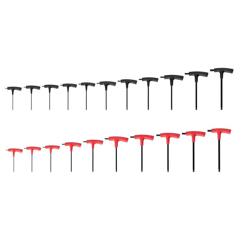 TEKTON Ball End Hex T-Handle Key Set, 21-Piece (5/64-3/8 in., 2-10 mm) - KTX90301