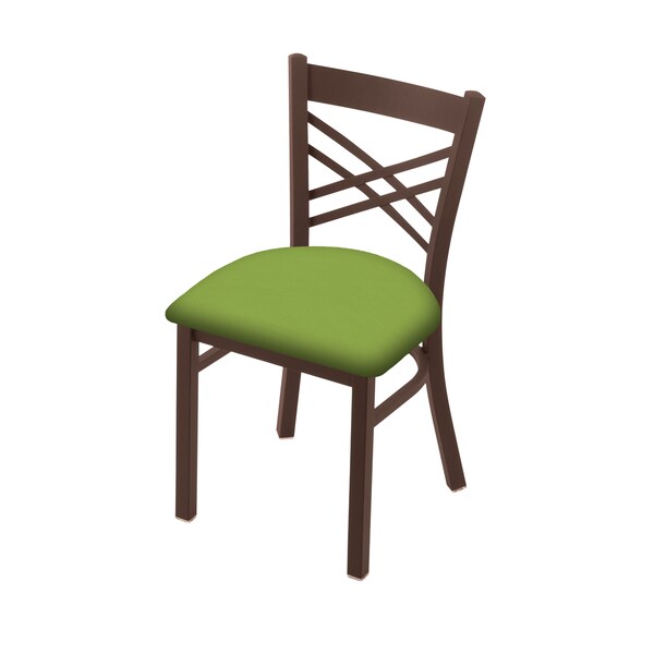Holland Bar Stool Co 620 Catalina 18" Chair with Bronze Finish and Canter Kiwi Green Seat - 62018BZ009