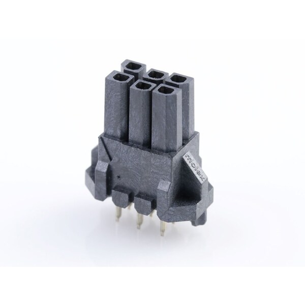 Molex Rectangular Power Connector, 6 Contact(S), Female, Solder Terminal, Receptacle - 447690602