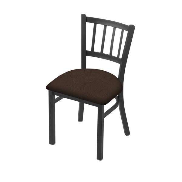 Holland Bar Stool Co 610 Contessa 18" Chair with Pewter Finish and Rein Coffee Seat - 61018PW025