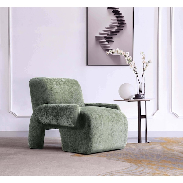Manhattan Comfort Verandah Accent Chair in Olive Green - AC069-OG