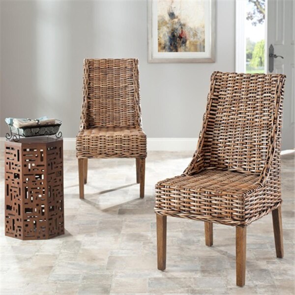 Safavieh Stacy Arm Chair Brown, 2PK - FOX6503A-SET2