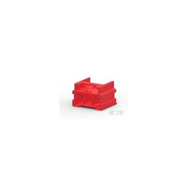 Te Connectivity Rectangular Power Connector, 3 Contact(S), Male, Solder Terminal, Receptacle - 2-1969688-3
