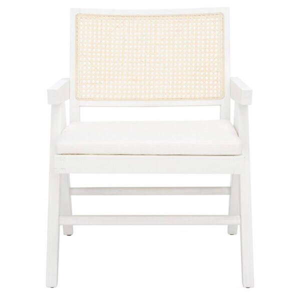 Safavieh Colette Rattan Accent Chair, White & Natural - SFV4135C
