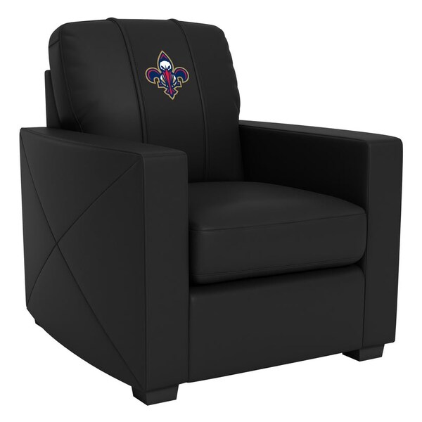 Dreamseat Silver Club Chair with New Orleans Pelicans Secondary Logo - XZ7759002CHCDBK-PSNBA31083