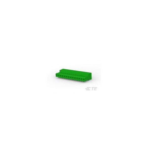 Te Connectivity Headers & Wire Housings 14P C/E 28Awg W/O Tab W/Green Stripe - 4-640443-4