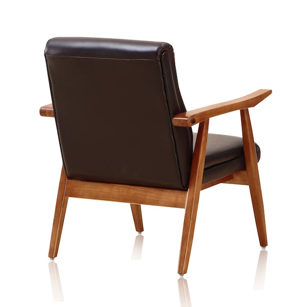 Manhattan Comfort ArchDuke 2- Piece Loveseat and Armchair in Black and Amber - 2-LSAC01-BK