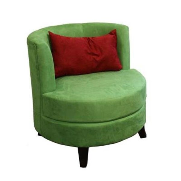 Ore International ORE International HB4494 30.5 in. Green Accent Chair With Pillow - HB4494