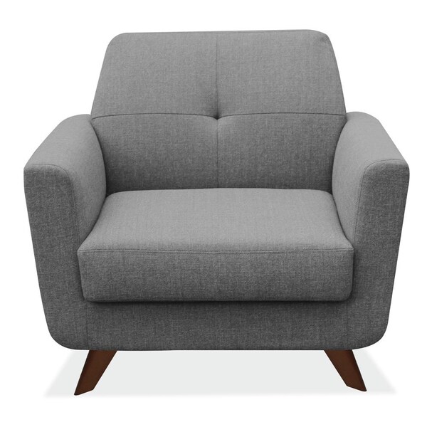 Officesource Partridge Collection Club Chair with Dark Cherry Wood Legs - 50601FGR