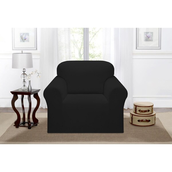 Bedding Beyond Kathy Ireland Day Break Chair Slipcover, Black - BE1599609