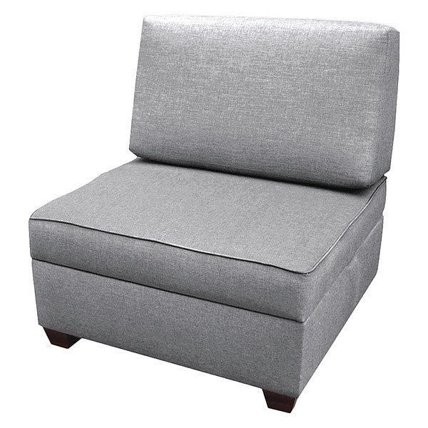 Duobed Duobed Sit and Store Chair 36", Grey Performance Fabric - IMFCH-AQ